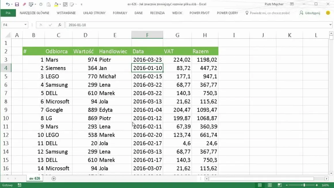 Jak zmniejszyć rozmiar pliku Excel i uniknąć problemów z wydajnością